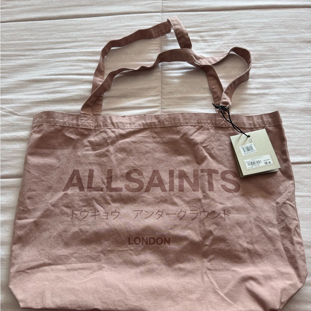 All Saints Pink Tote Bag